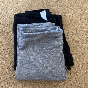 Bundle two full length grey and black lululemon ivivva leggings